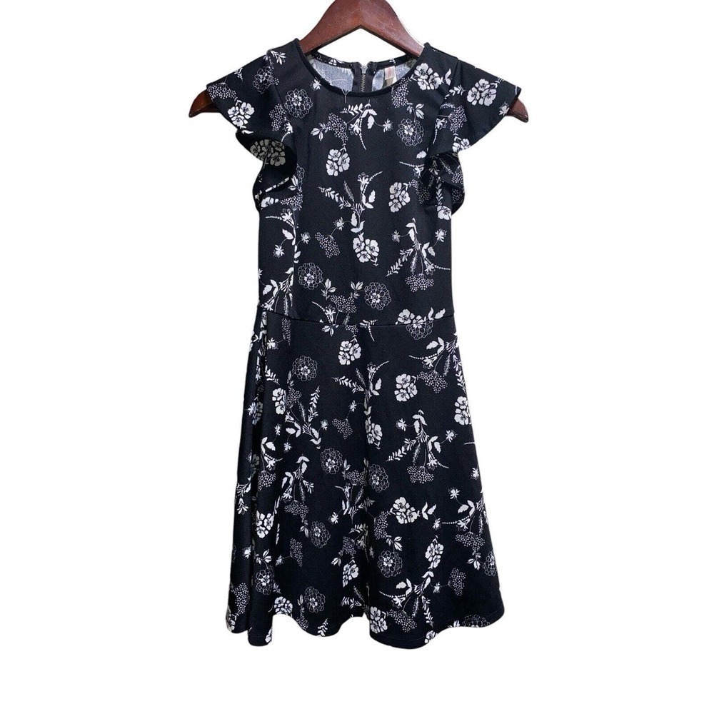 Xhilaration Black‎ Floral Dress. Size XS